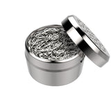 Dosing Capsules - Pack of 40, shown in a silver container, ideal for pre-filling with herbs for efficient, clean vaping sessions.