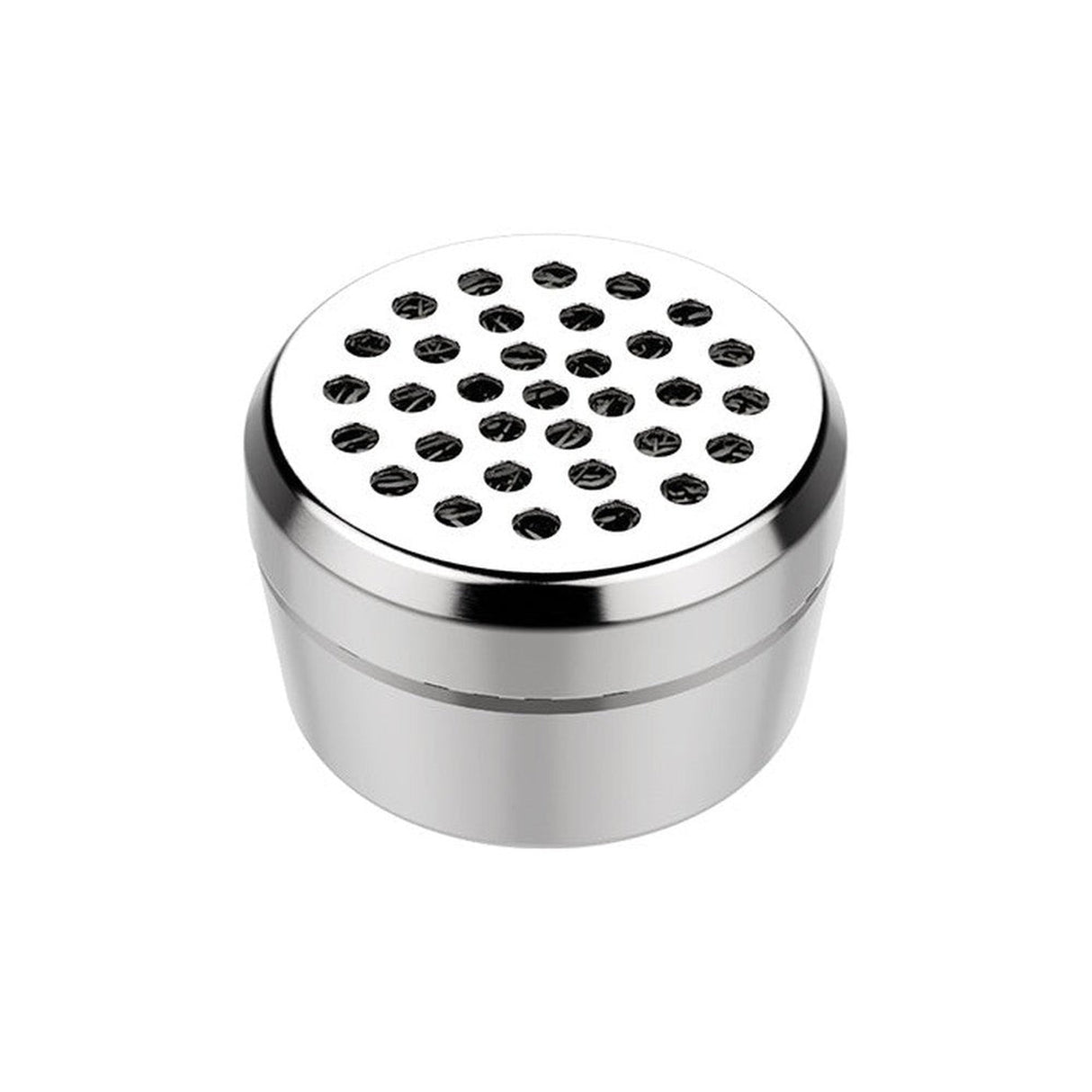 Dosing Capsules - Pack of 40, shown as a silver container with holes, ideal for pre-filling herbs for efficient, clean vaping sessions.