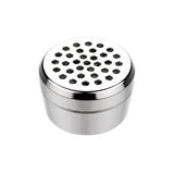 Dosing Capsules - Pack of 40, shown as a silver container with holes, ideal for pre-filling herbs for efficient, clean vaping sessions.