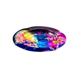 Metal Ashtray - T=HC2 Einstein Classic, featuring a colorful design with a man smoking, crafted from durable metal for portability and easy cleaning.