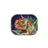 Metal Rolling Tray - Cloud 9 Chameleon featuring a vibrant chameleon design, durable steel construction, and high edges for organized, efficient rolling.