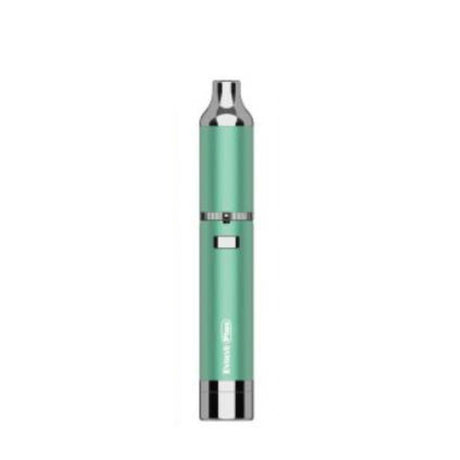 Evolve Plus Concentrate Vaporizer, a compact green device with built-in stash jar and quartz dual atomizer for pure flavor and portability.