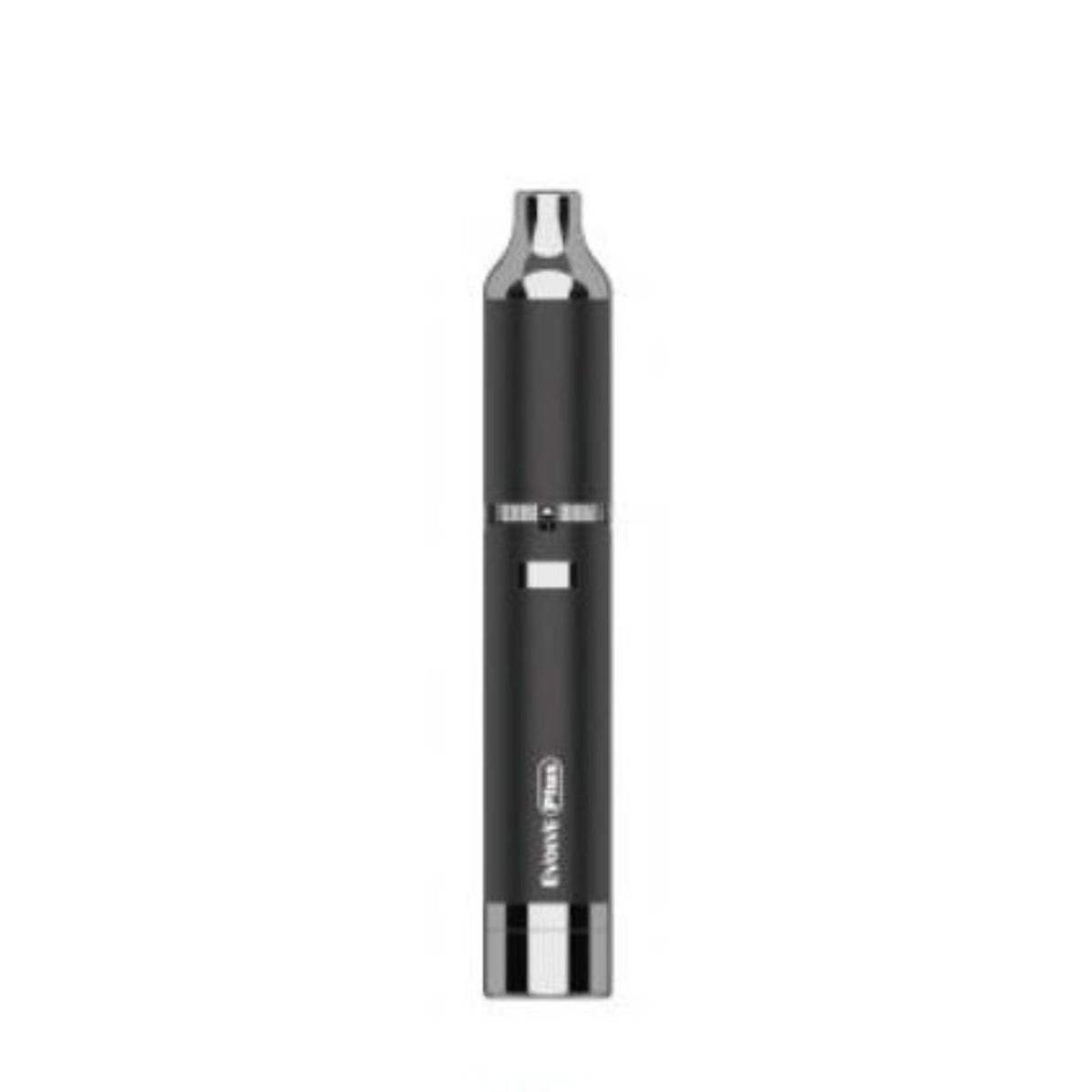 Evolve Plus Concentrate Vaporizer, a sleek black and silver device with a compact, durable design, ideal for vaping concentrates with built-in stash jar and quartz atomizer.