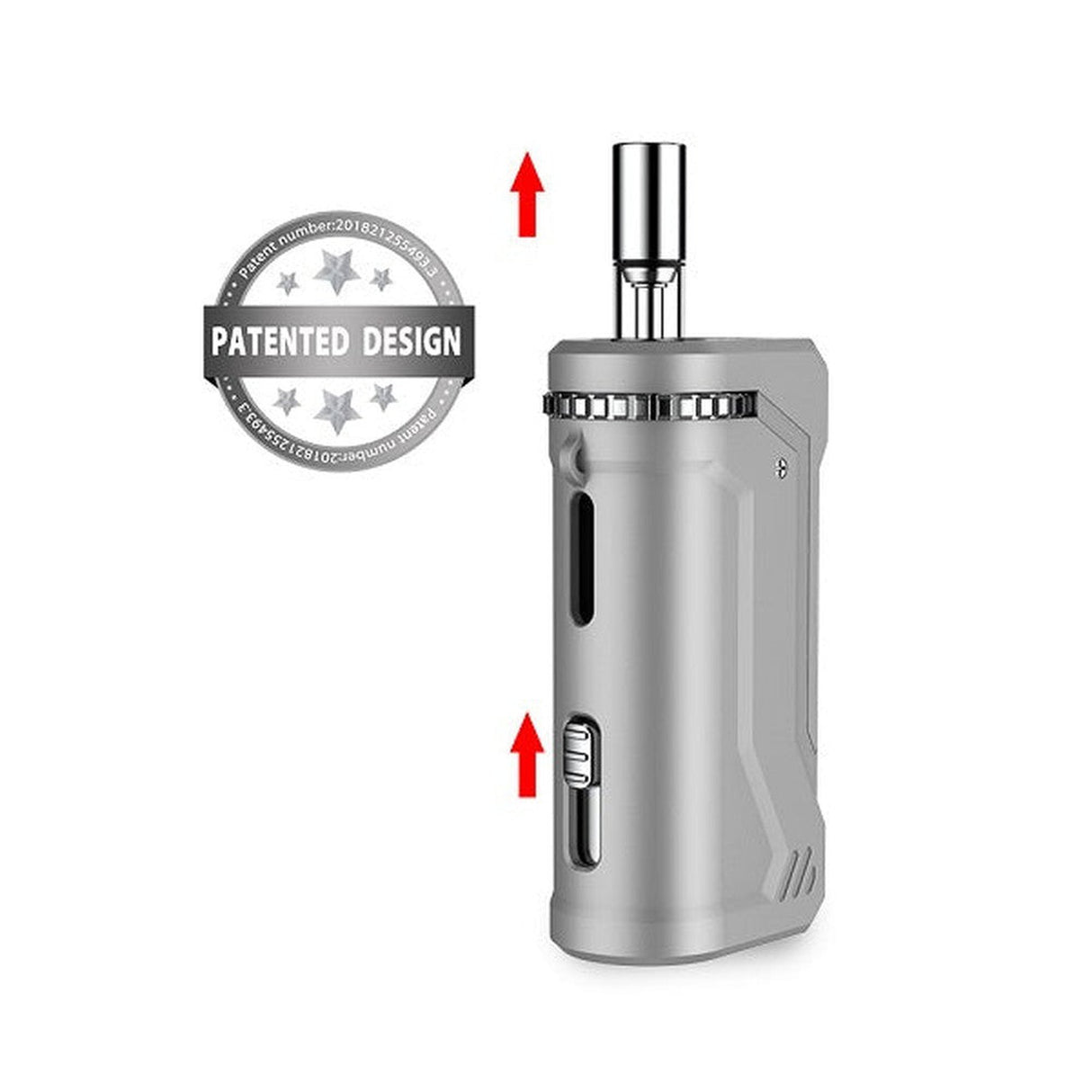 UNI Pro Digital Box Mod 510 Thread Battery, featuring a sleek cylindrical design with a metal cap, offering precision voltage control and professional-level performance for customizable vaping.