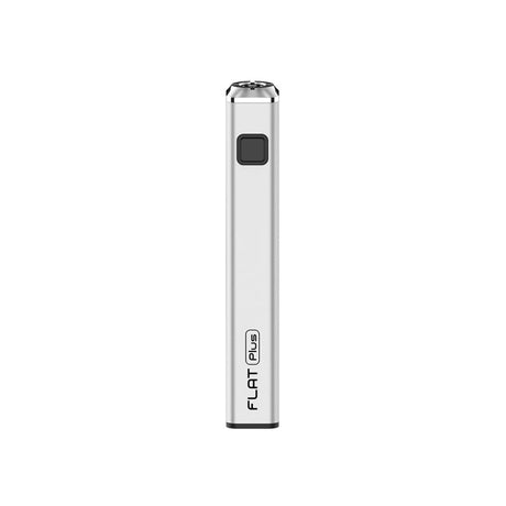 Yocan Flat Series 510 Thread Battery - Premium Flat Plus Edition, features a square power button on a sleek, rectangular aluminum body. Includes 20 units.