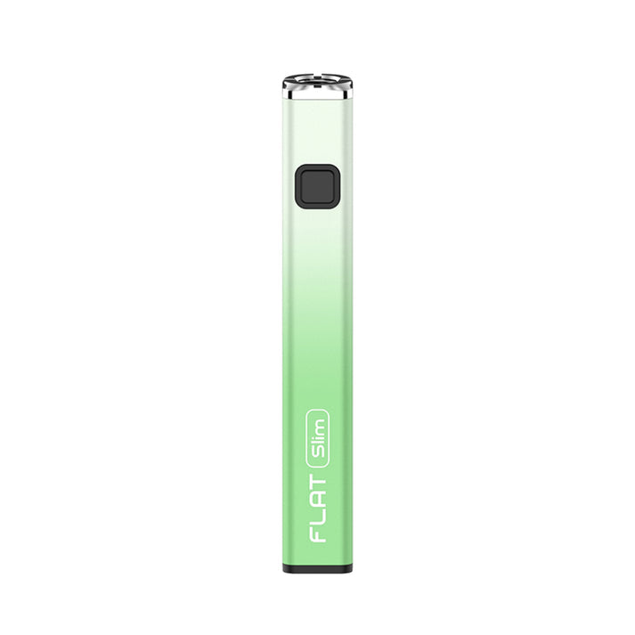 Yocan Flat Slim Edition 510 Thread Battery, features square design, rubberized grip, and compact size for portability. Display of 20 units.