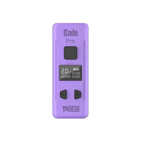 Kodo Pro Digital 510 Battery, compact device with screen and buttons, supports 510-thread cartridges, ideal for portable, customizable vaping experiences.