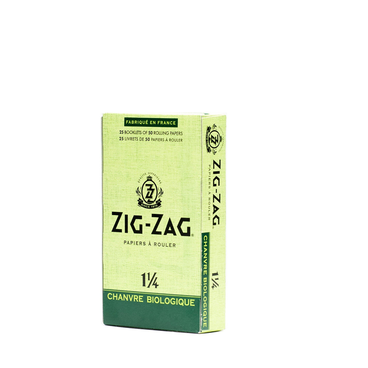 1 1/4 Hemp Rolling Paper by Zig-Zag in eco-friendly packaging, highlighting pure, organic hemp fibers for a clean, smooth smoking experience.