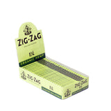 1 1/4 Hemp Rolling Paper box, showcasing Zig-Zag Organic Hemp Papers made from pure, non-GMO hemp fibers, designed for a smooth, eco-friendly smoking experience.