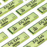 King Slim Hemp Rolling Paper, featuring organic hemp fibers, showcased in multiple green rectangular boxes, highlighting sustainable, eco-friendly smoking options. Ideal for a smooth, slow burn experience.