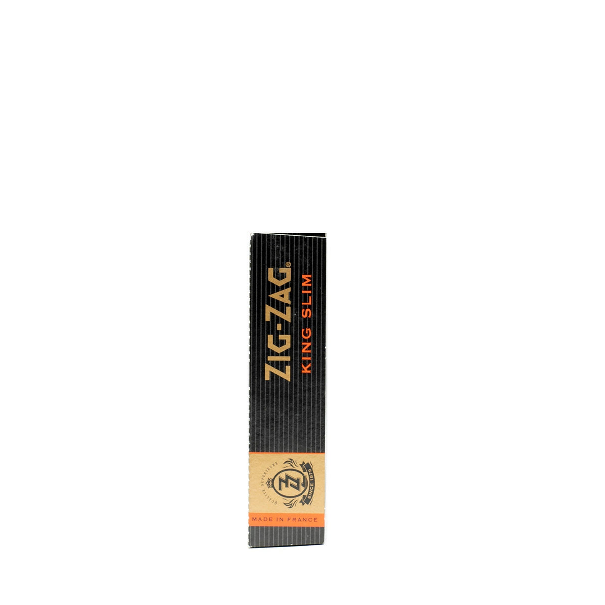 King Slim Rolling Paper box, featuring the Zig-Zag logo, known for ultra-thin design and premium quality for the perfect rolling experience.