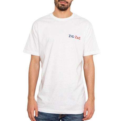 Zig-Zag White T-Shirt - Medium-Turning Point Brands Canada