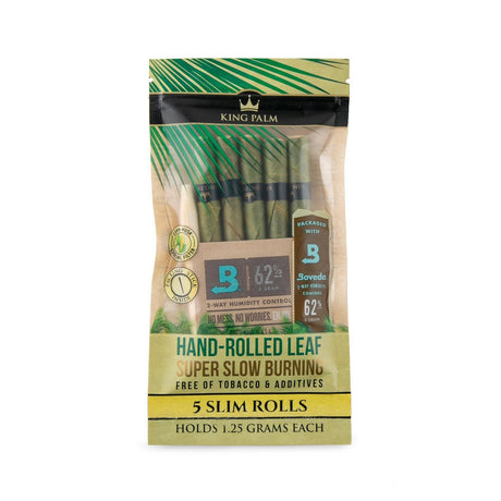 Slim Pre-Rolled Cones (5 pack) - Carton of 15, featuring all-natural wraps with cornhusk filters, displayed in a labeled package on a white background.