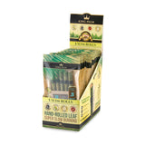 Slim Pre-Rolled Cones (5 pack) - Carton of 15 displayed in packaging, featuring five tobacco-free natural slim wraps with cornhusk filter tips and a bamboo stick.