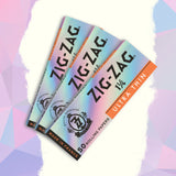 1 1/4 Ultra Thin Rolling Paper features Zig-Zag's logo, translucent design, promoting a superior, slow-burn experience. Includes 25 booklets per carton.